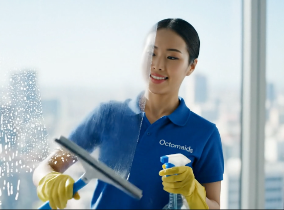 Octomaids cleaning service window cleaning