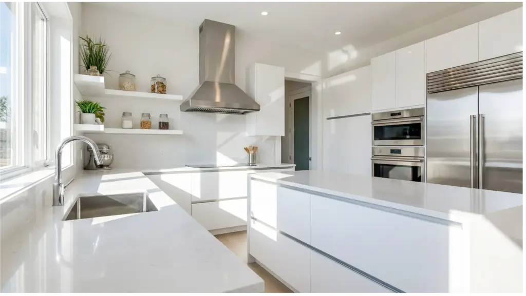 professionally cleaned kitchen Vancouver WA sparkling countertops and appliances Octomaids