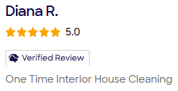 Diana R. 5 Star Review for Move-Out Cleaning by Octomaids