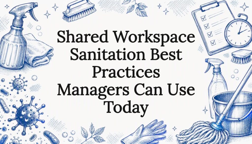 Decorative title card illustration for sanitation article