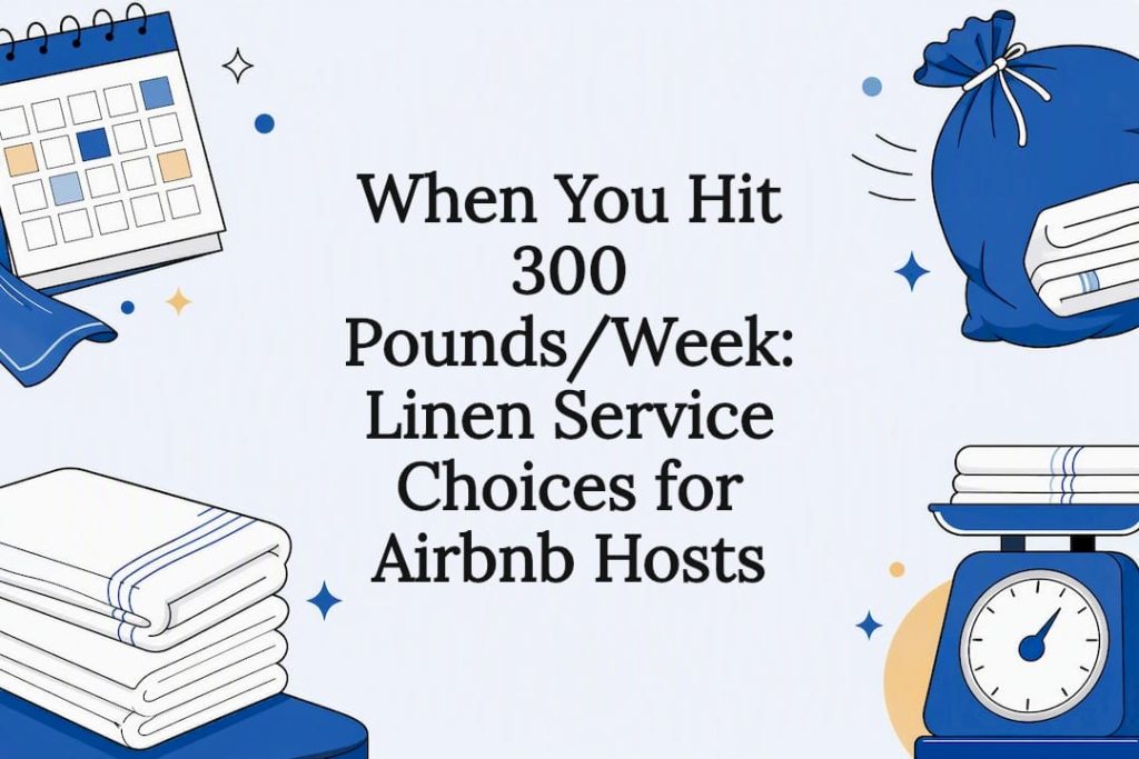 Decorative Airbnb linen service title card