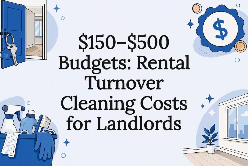 Rental turnover cleaning budget title card