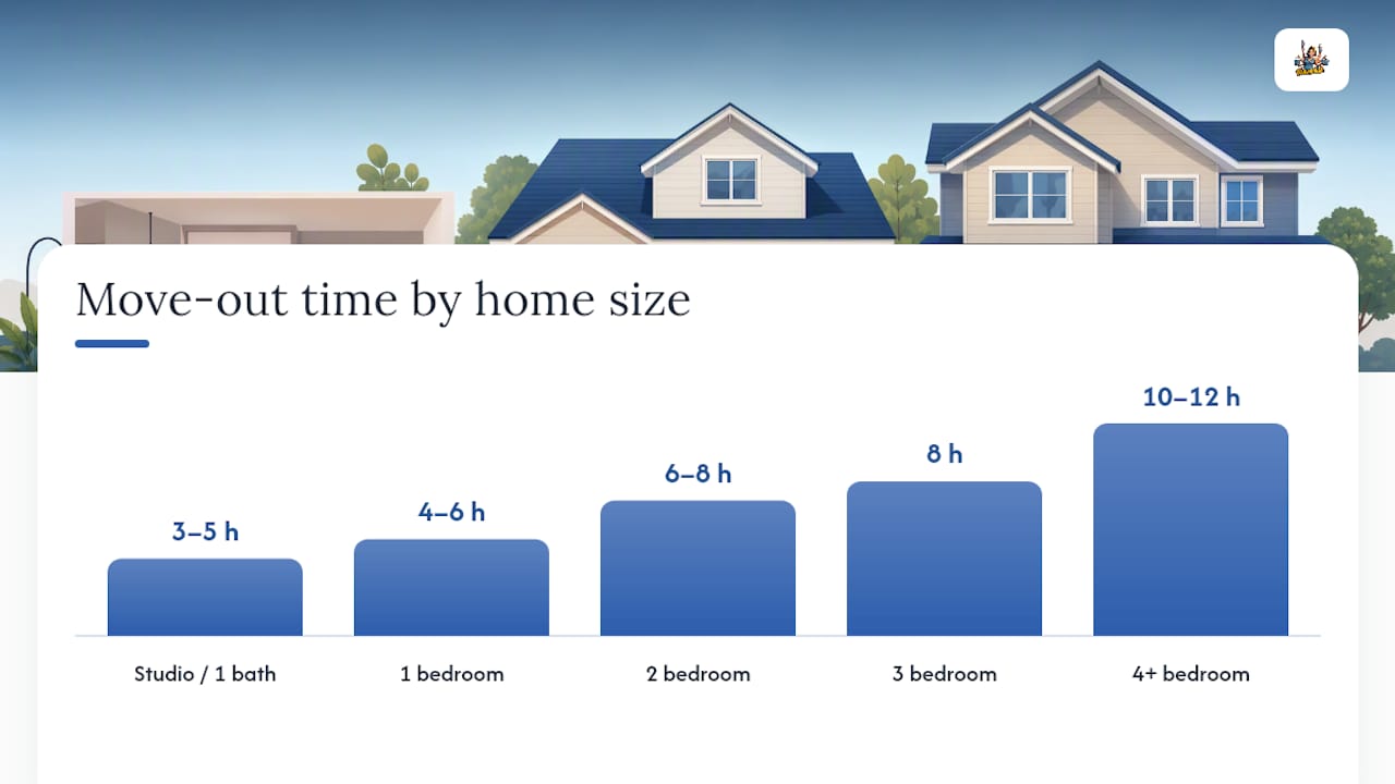 Move Out Cleaning Time by Home Size and Condition — overview diagram