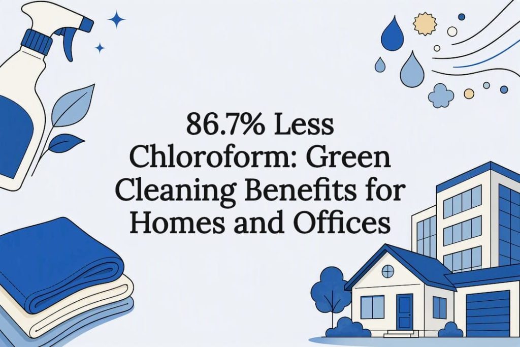Green cleaning benefits illustrated title card