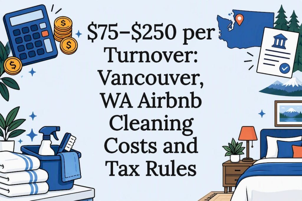 Airbnb cleaning costs and tax rules illustration