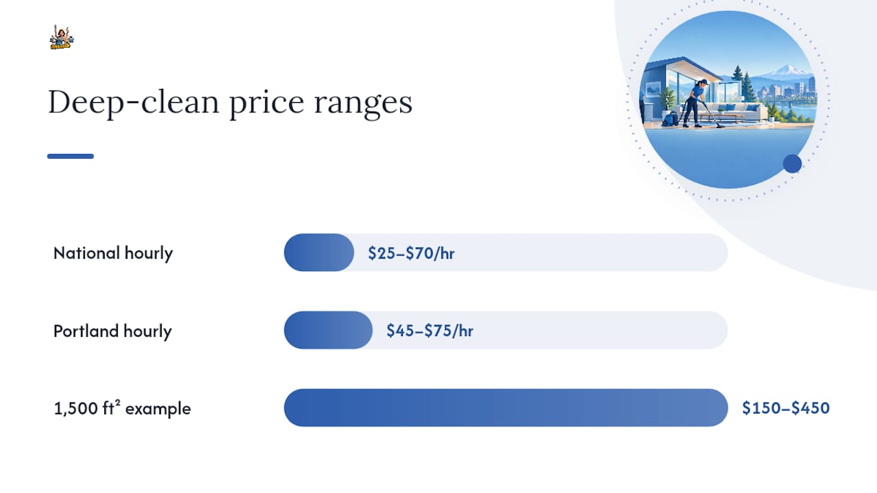 Comparison of deep cleaning pricing models