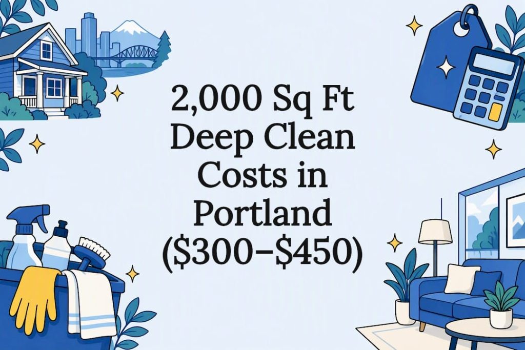 Decorative Portland deep cleaning cost illustration