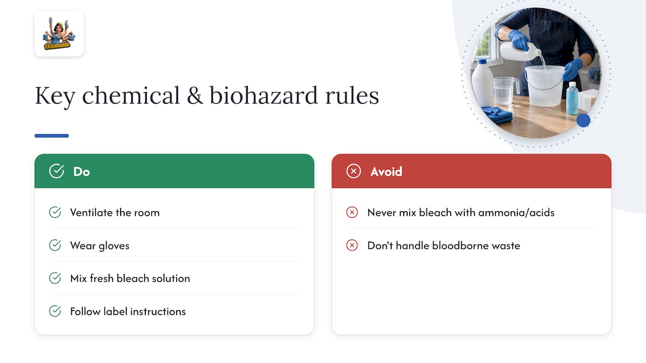 Five household chemical safety precautions