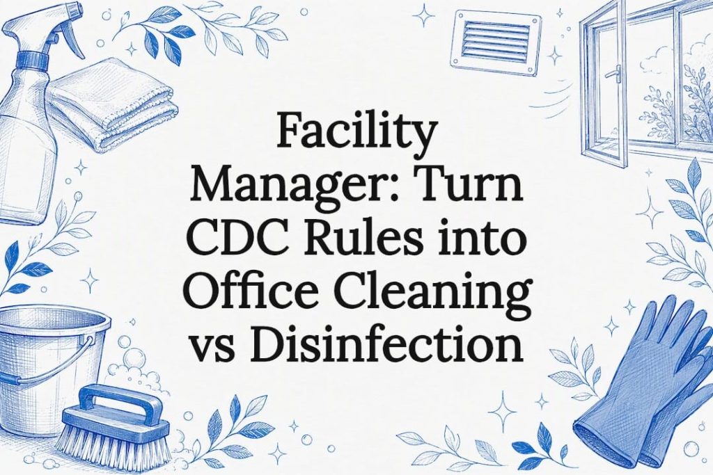 Cleaning and disinfection office title card