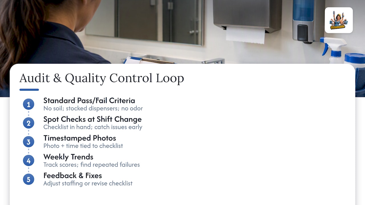 Restroom audit and improvement feedback loop