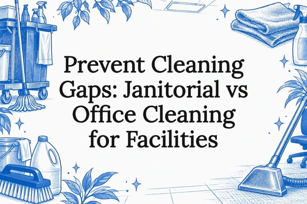 Janitorial and office cleaning title card