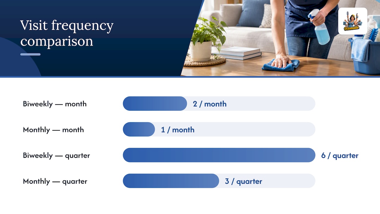 Comparison of two and four week cleaning intervals