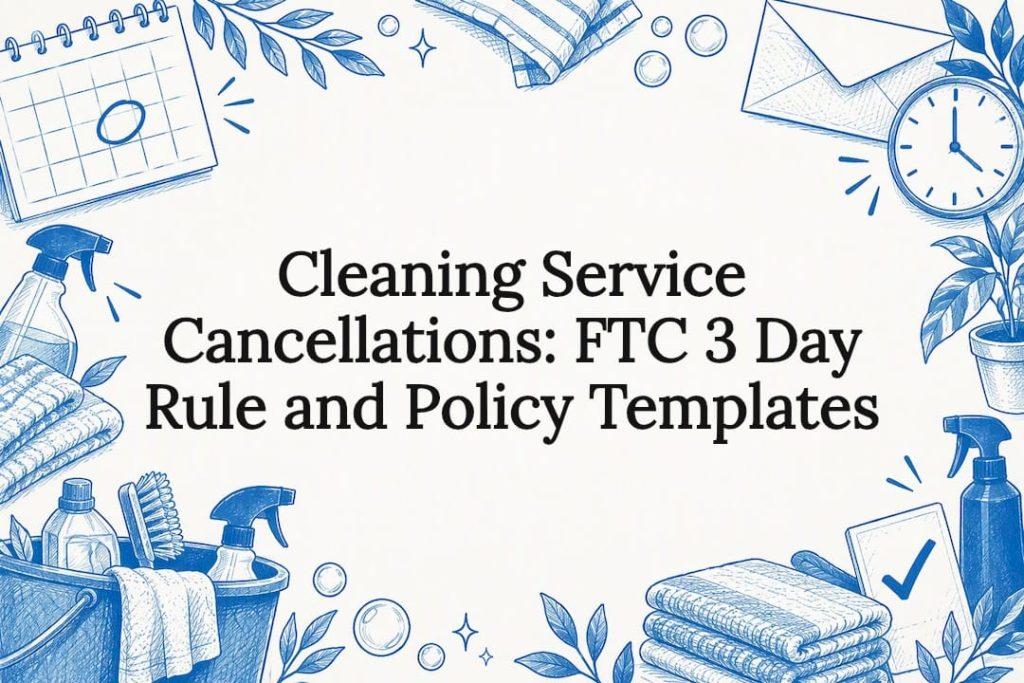 Sketch of calendar and cleaning caddy