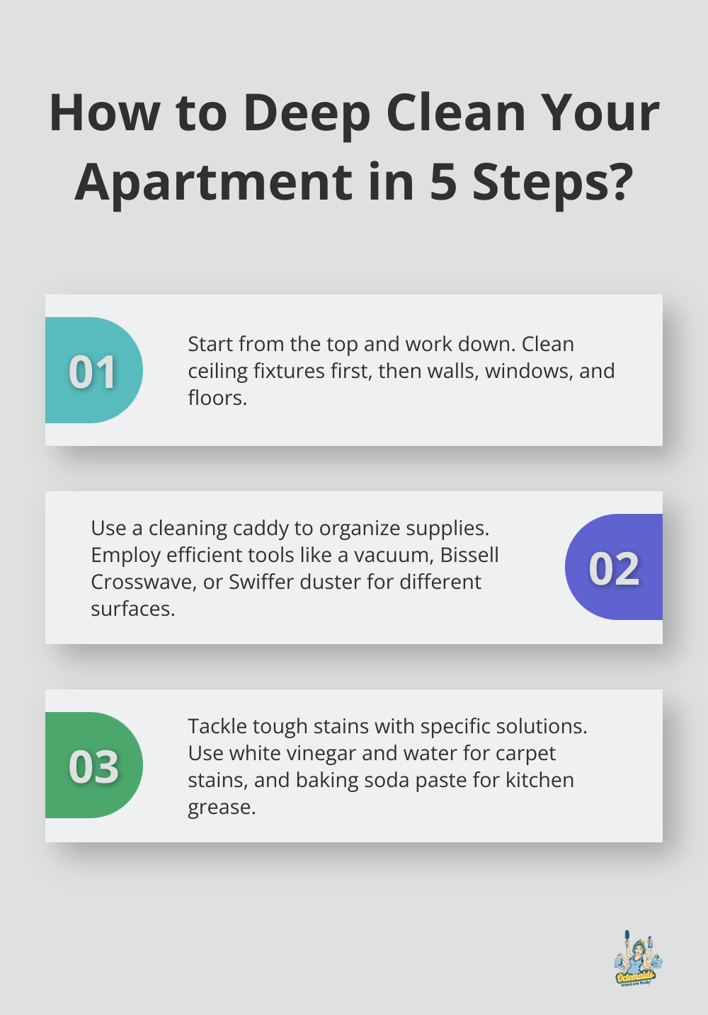 Infographic: How to Deep Clean Your Apartment in 5 Steps?