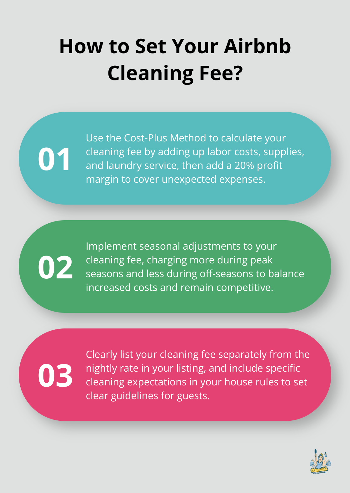 Infographic: How to Set Your Airbnb Cleaning Fee?